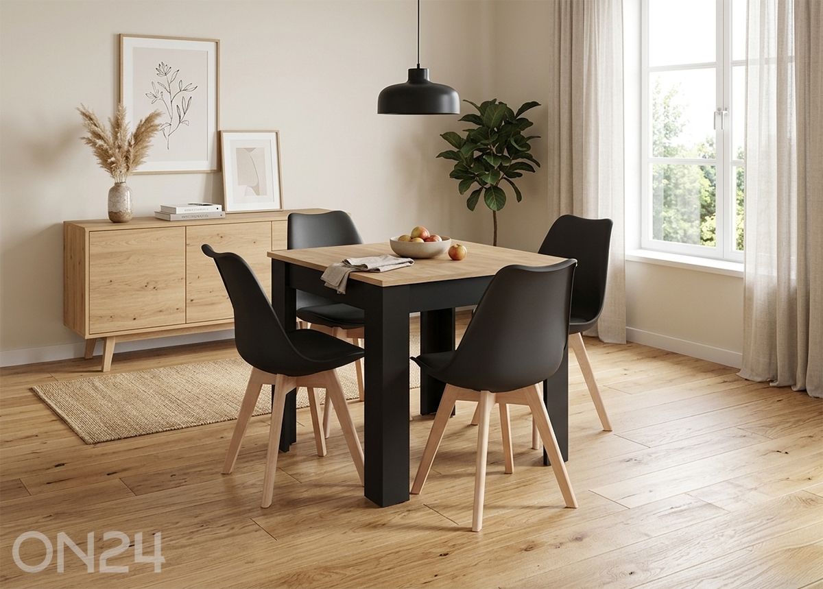 Söögilaua komplekt laud + 4 tooli suurendatud