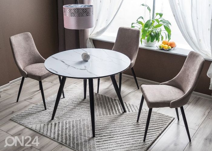 Söögilaud Ø 100 cm suurendatud