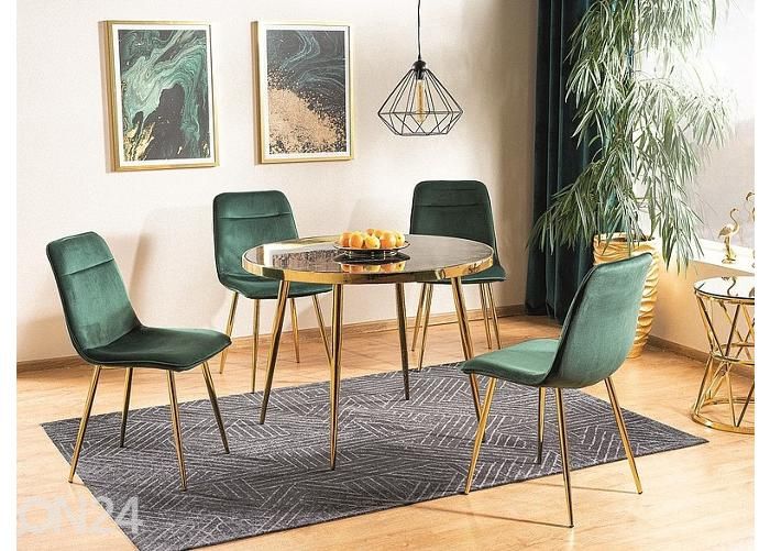 Söögilaud Ø 100 cm suurendatud