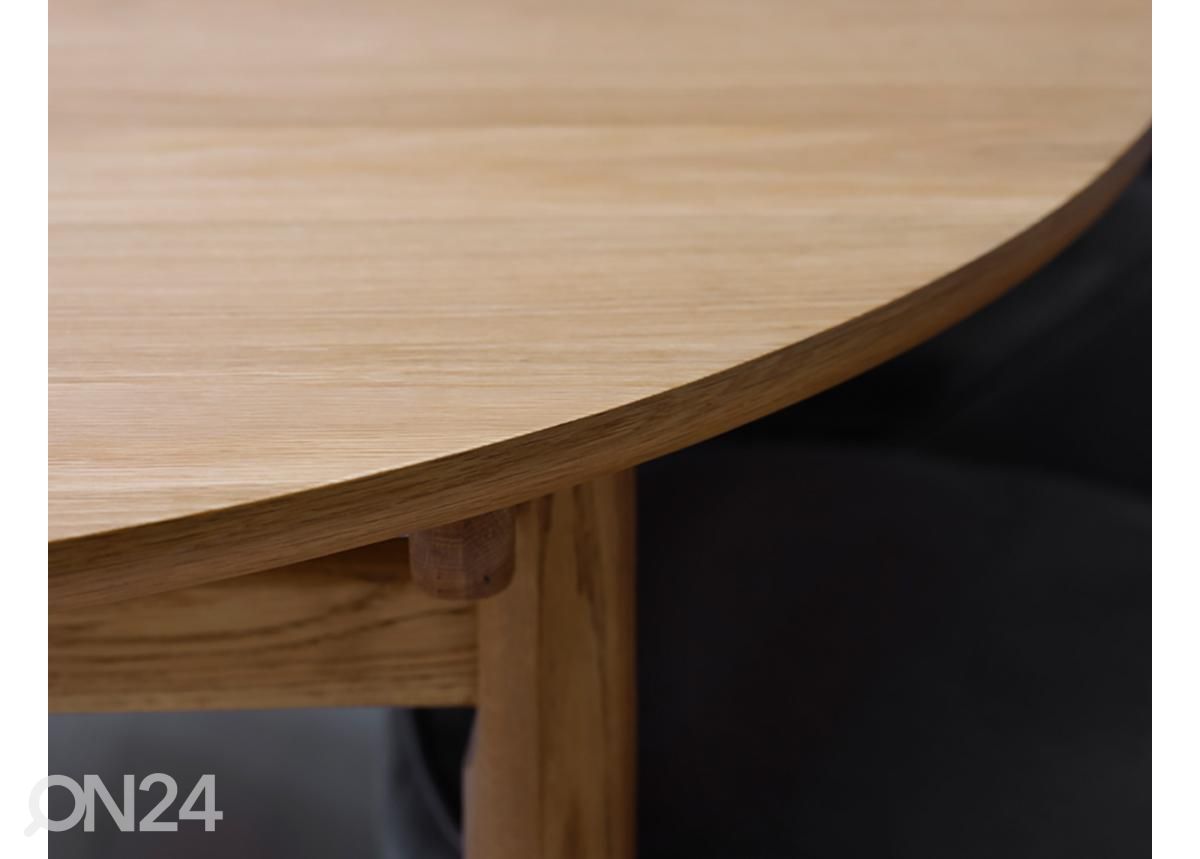 Söögilaud Ø 120 cm (pikendatav) suurendatud