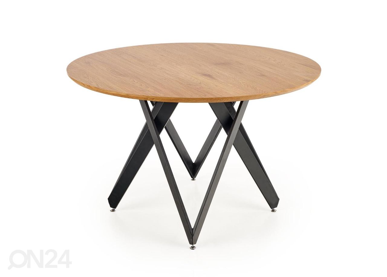 Söögilaud Ø 120 cm suurendatud