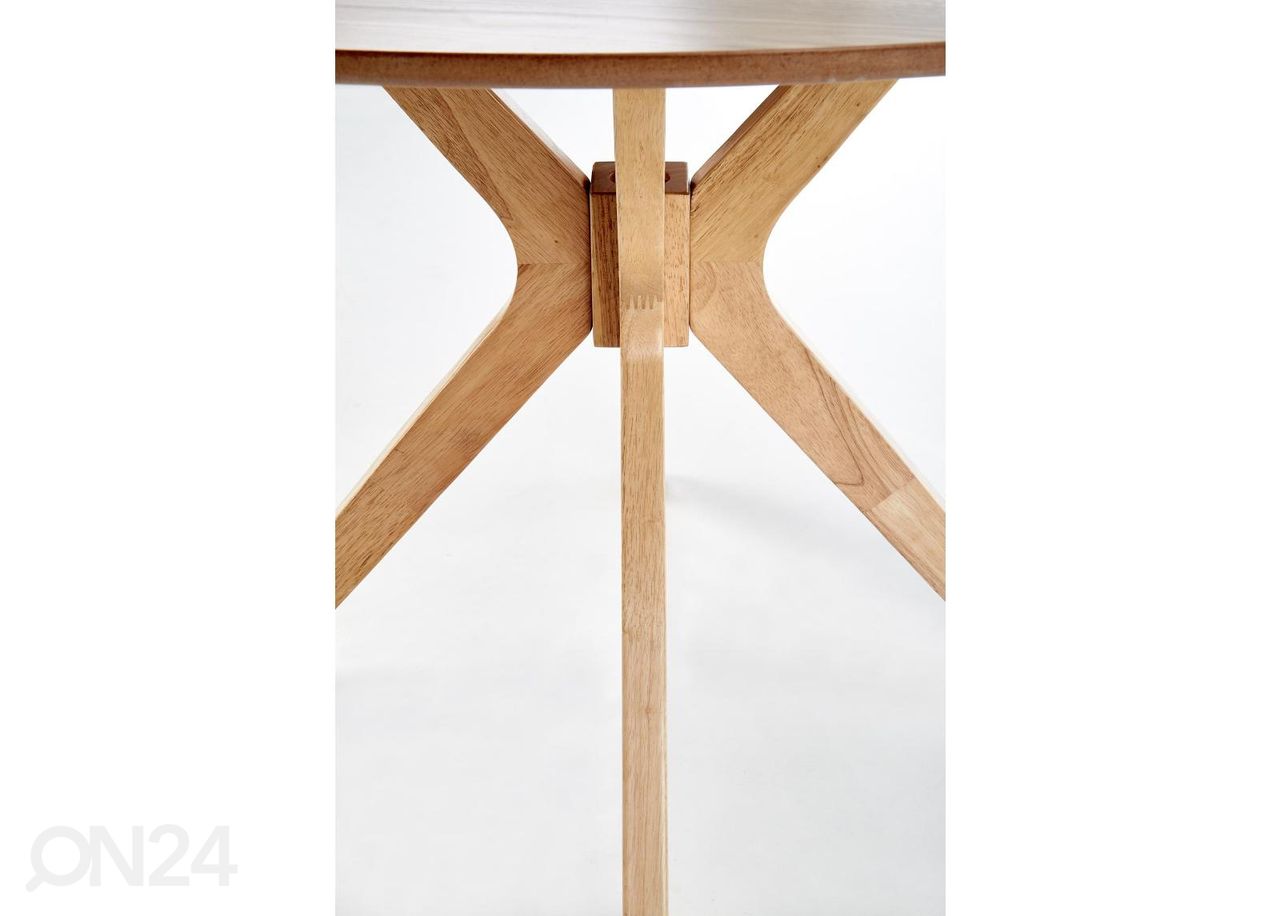 Söögilaud Ø 120 cm suurendatud