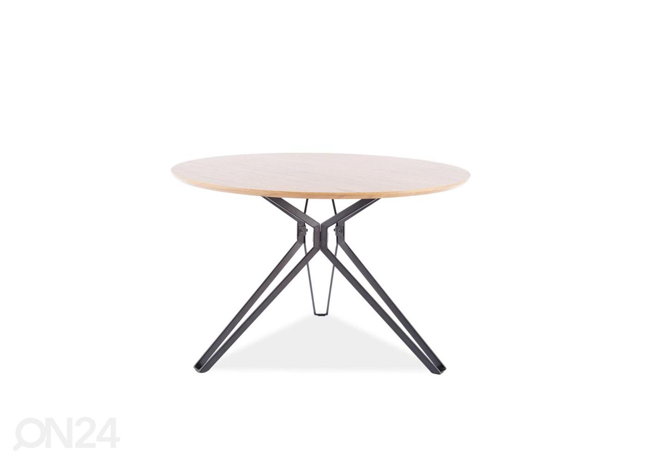 Söögilaud Ø 120 cm suurendatud