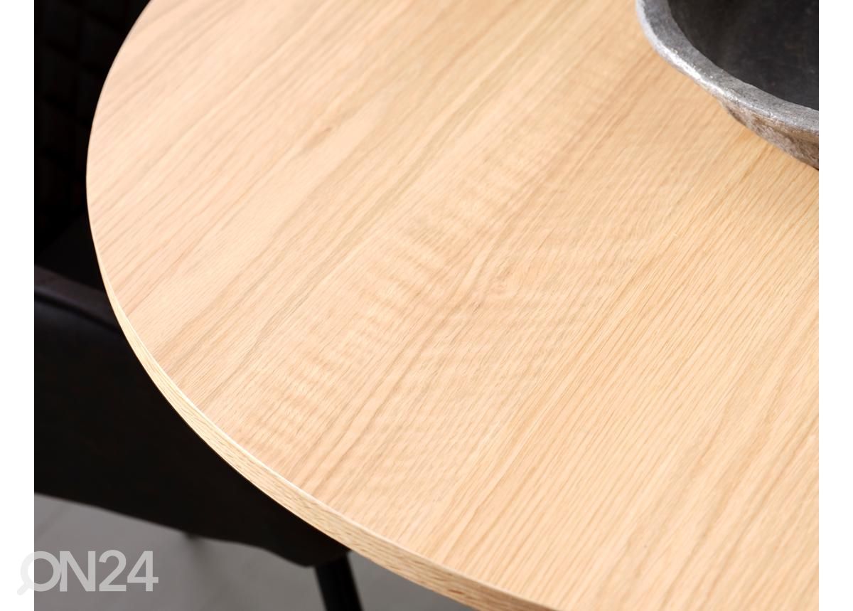 Söögilaud Ø 120 cm suurendatud