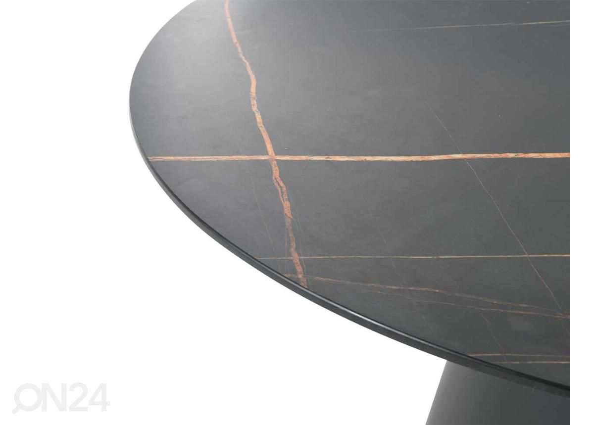 Söögilaud Ø 120 cm suurendatud