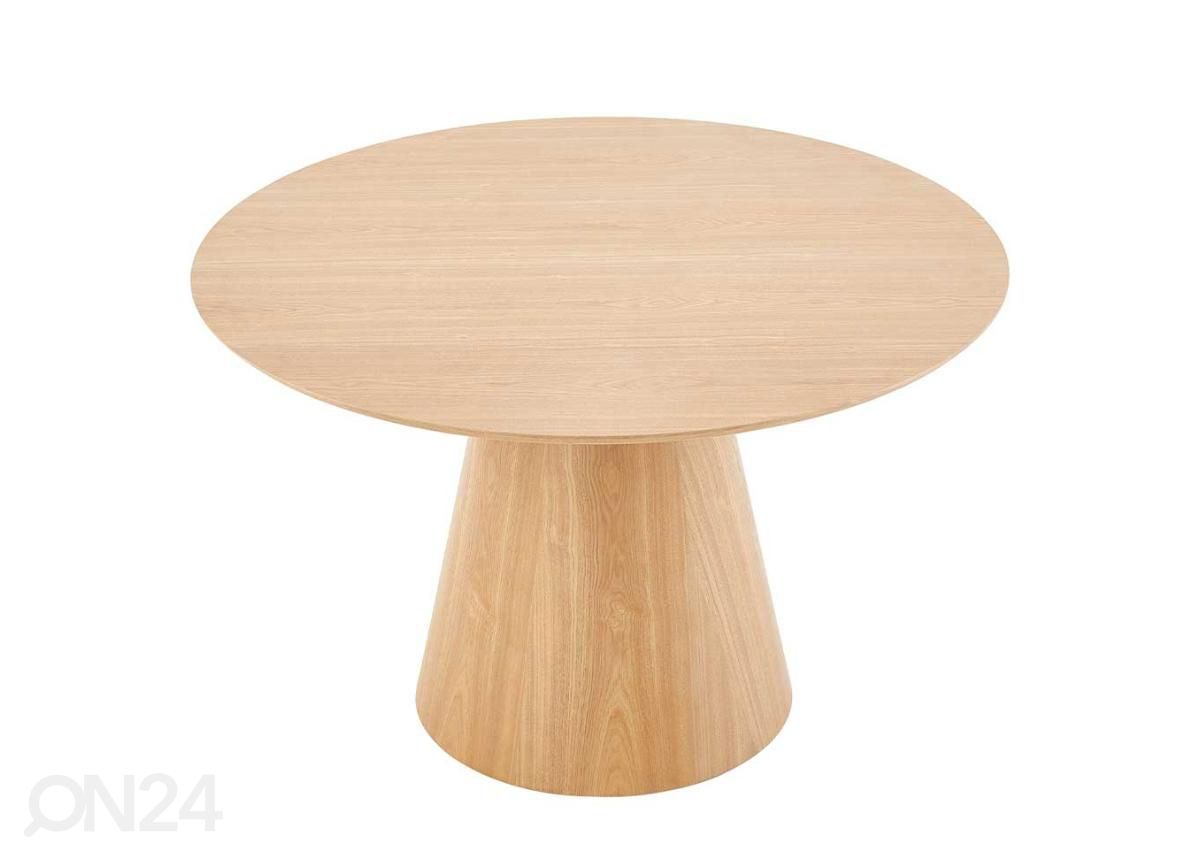 Söögilaud Ø 120 cm suurendatud