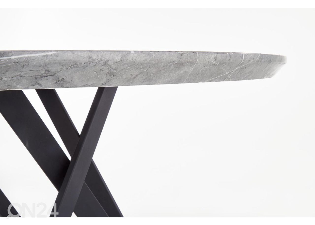 Söögilaud Ø 140 cm suurendatud