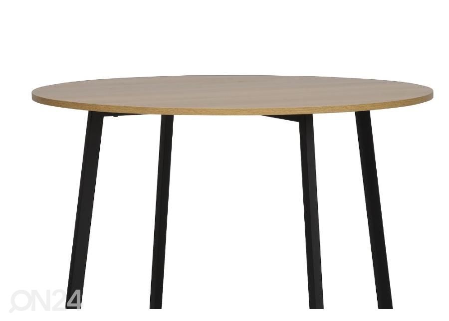Söögilaud Ø 90 cm suurendatud