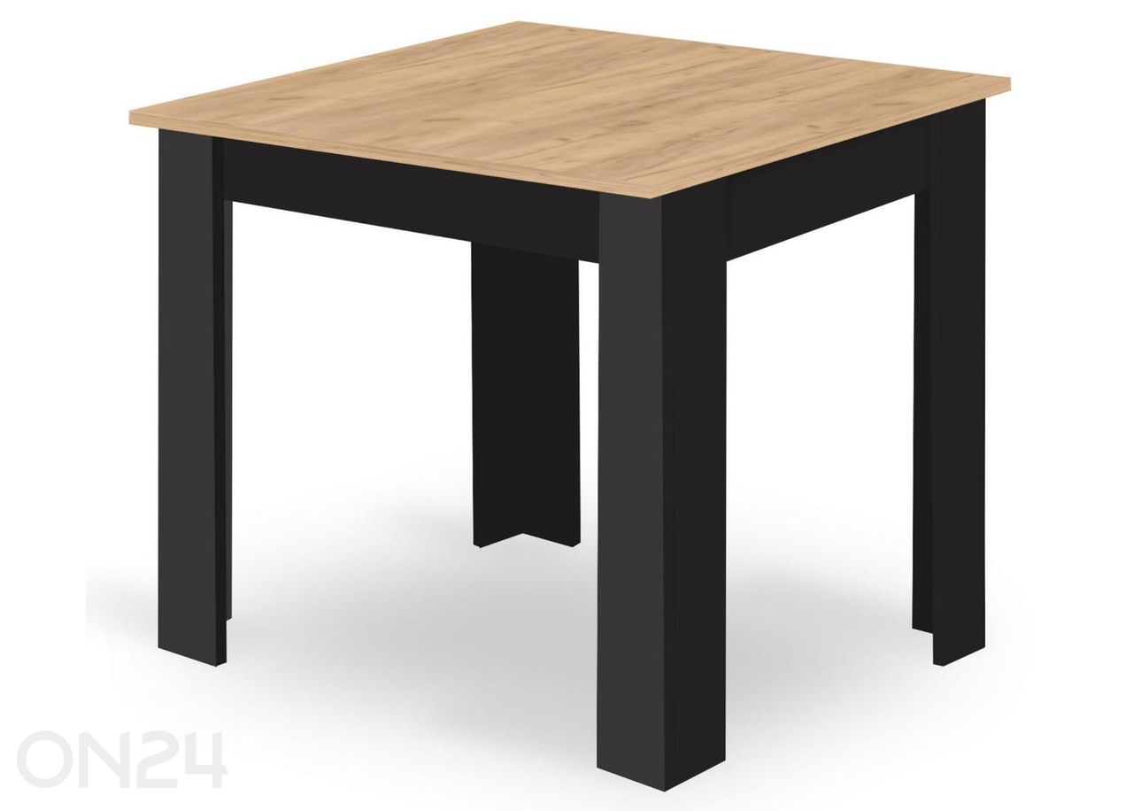 Söögilaud 80x80 cm ja 4 tooli suurendatud
