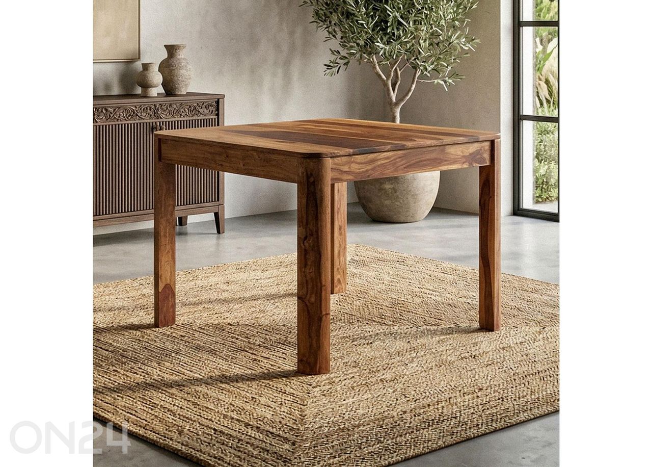 Söögilaud 80x80 cm, tumepruun suurendatud