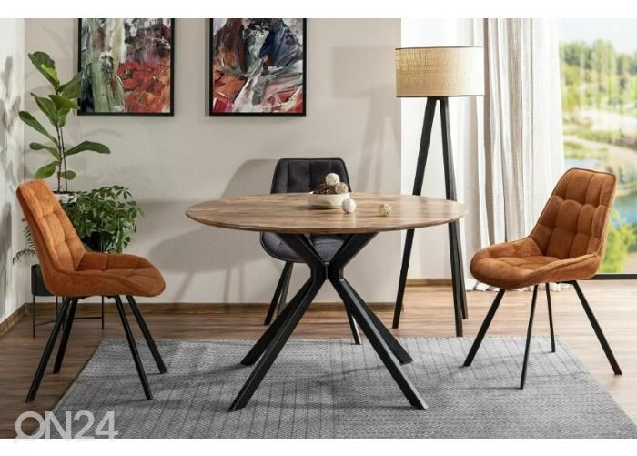 Söögilaud Astra Ø 120 cm suurendatud