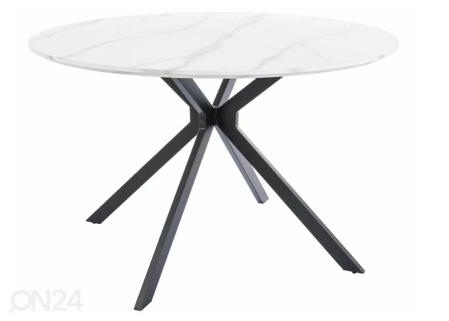 Söögilaud Astra Ø 120 cm suurendatud