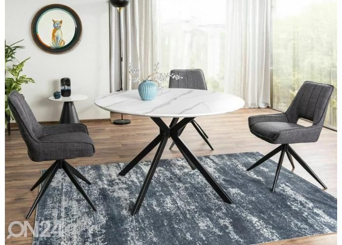 Söögilaud Astra Ø 120 cm suurendatud