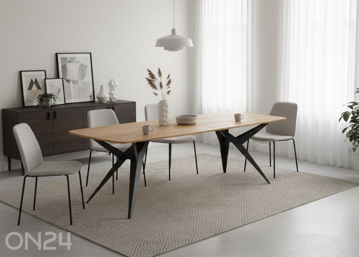 Söögilaud Axis 90-160/236 cm suurendatud