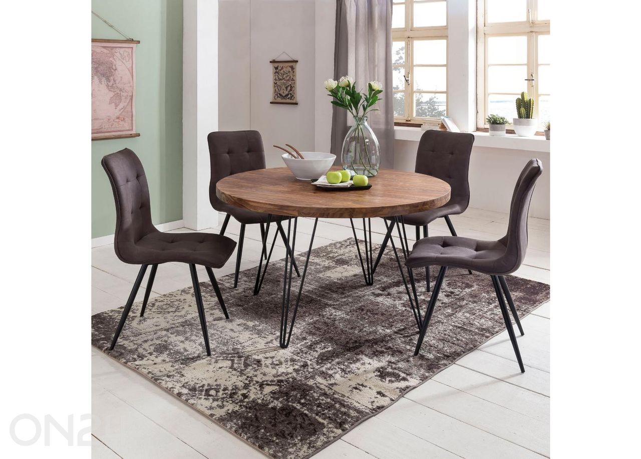 Söögilaud Bagli Ø 120 cm suurendatud
