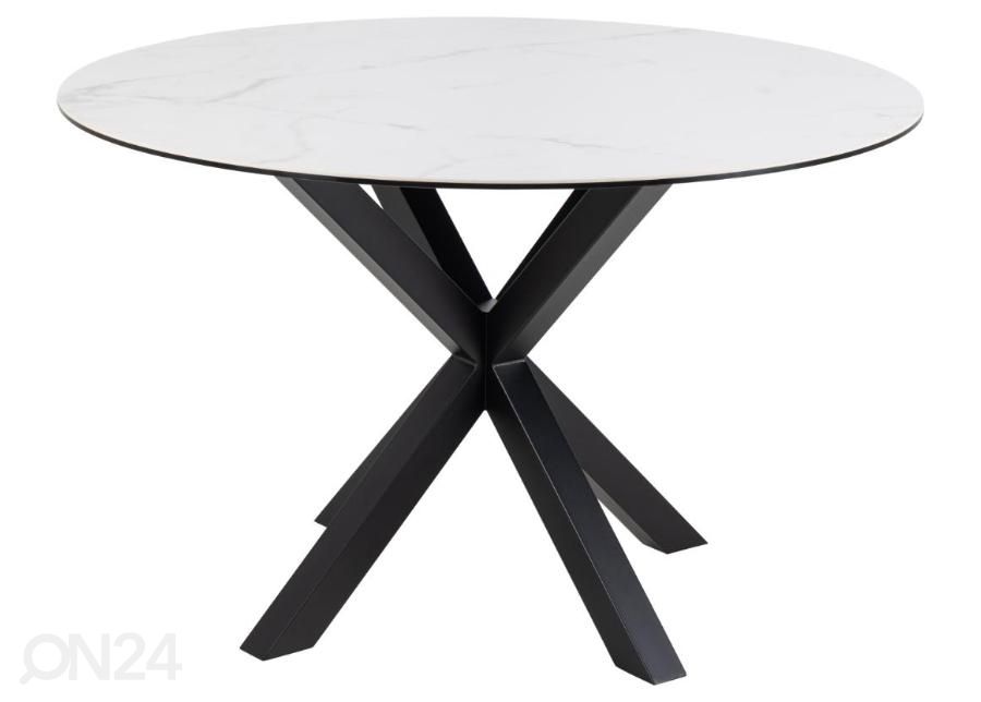 Söögilaud Beira Ø 119 cm suurendatud