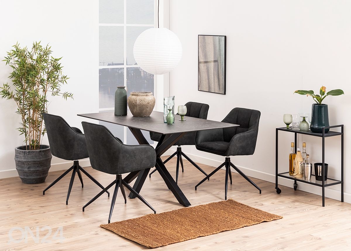 Söögilaud Beira 90x160 cm suurendatud