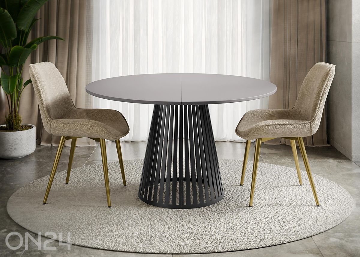 Söögilaud Cone 120x120-196 cm suurendatud