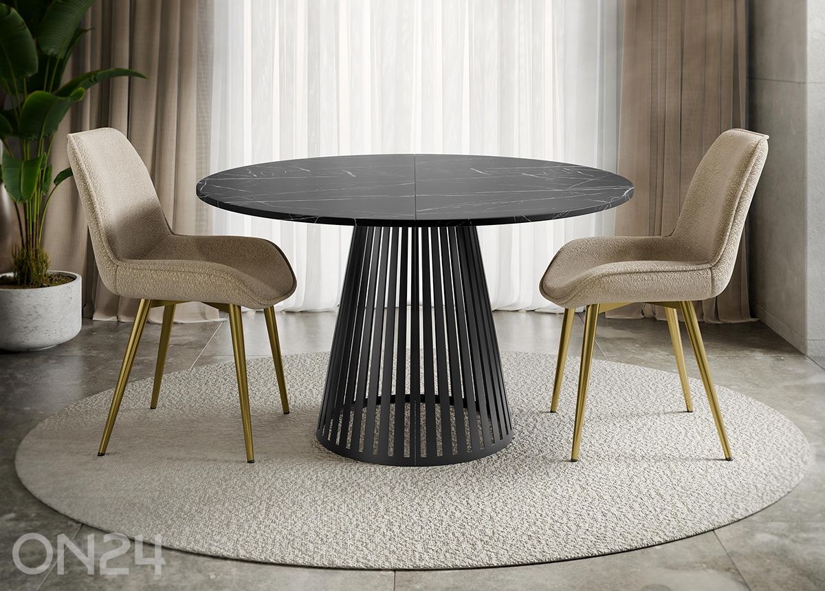 Söögilaud Cone 120x120-196 cm suurendatud