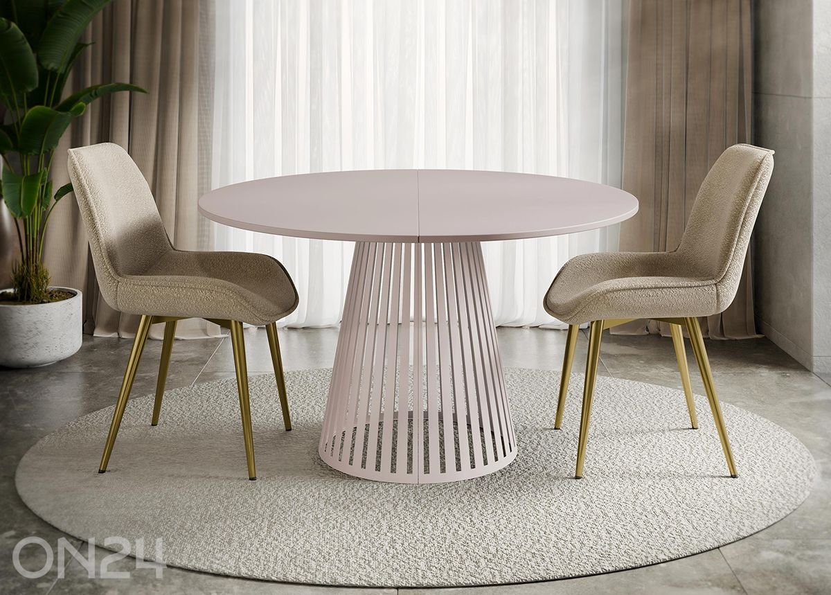 Söögilaud Cone 120x120-196 cm suurendatud