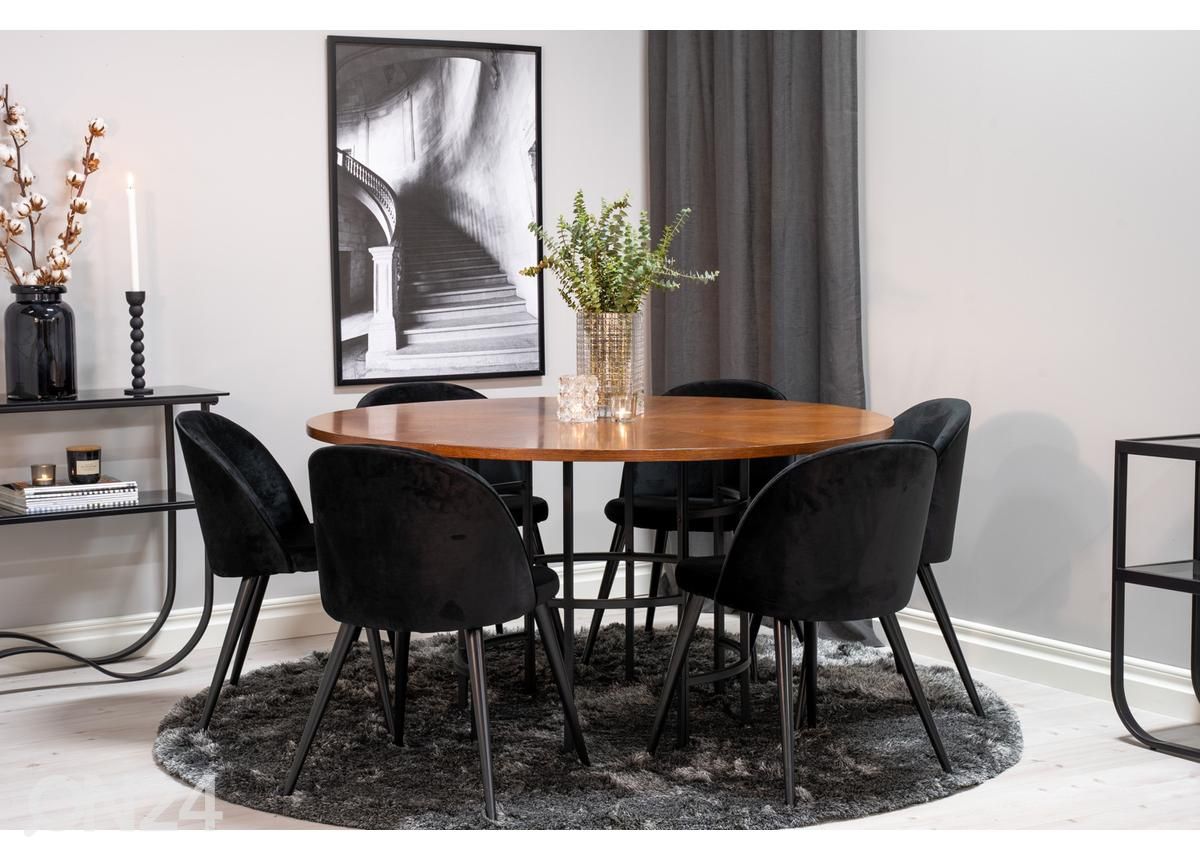 Söögilaud Copenhagen Ø 140 cm suurendatud