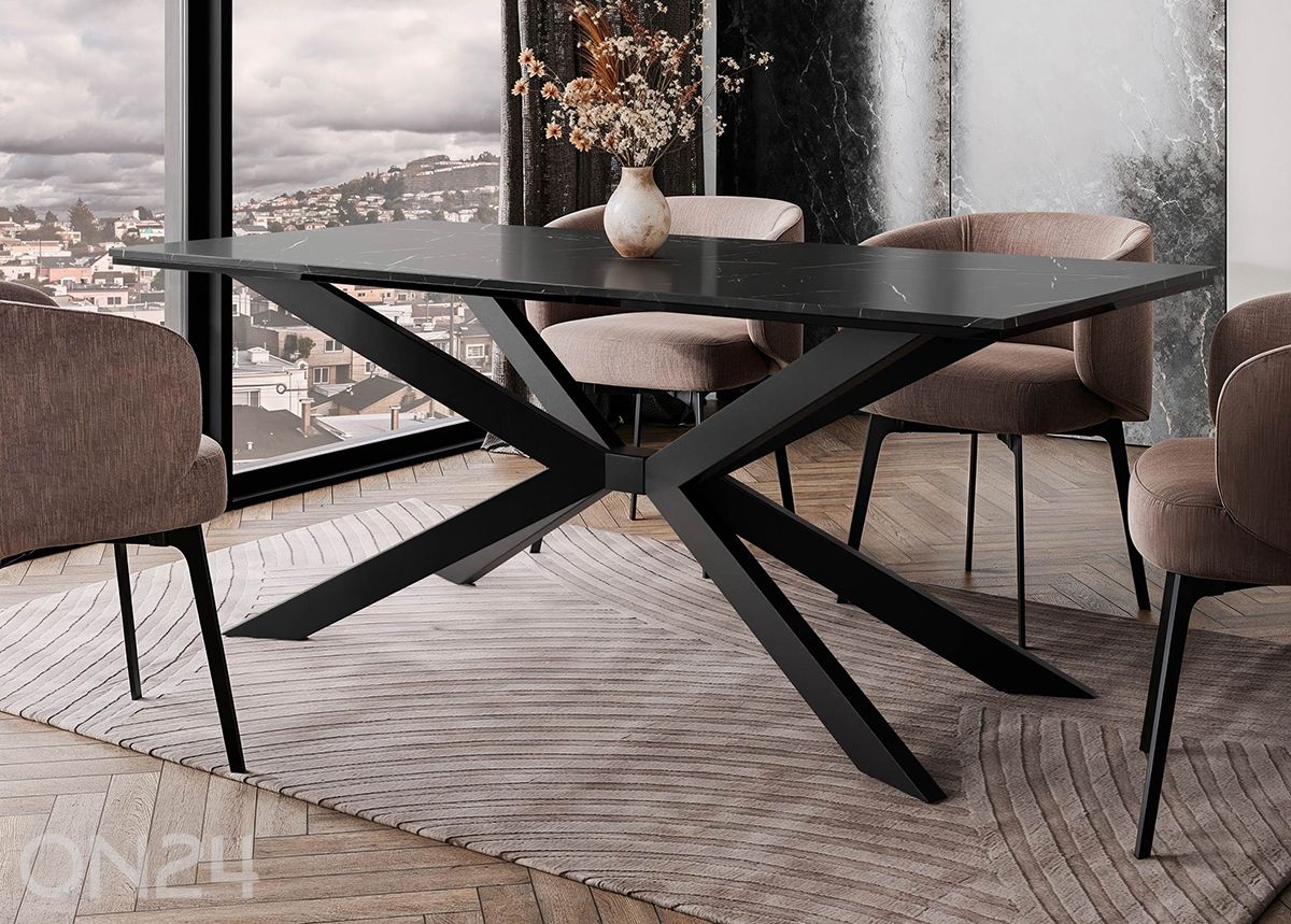 Söögilaud Flora 90x190 cm suurendatud