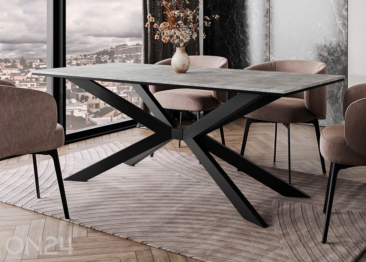 Söögilaud Flora 90x190 cm suurendatud