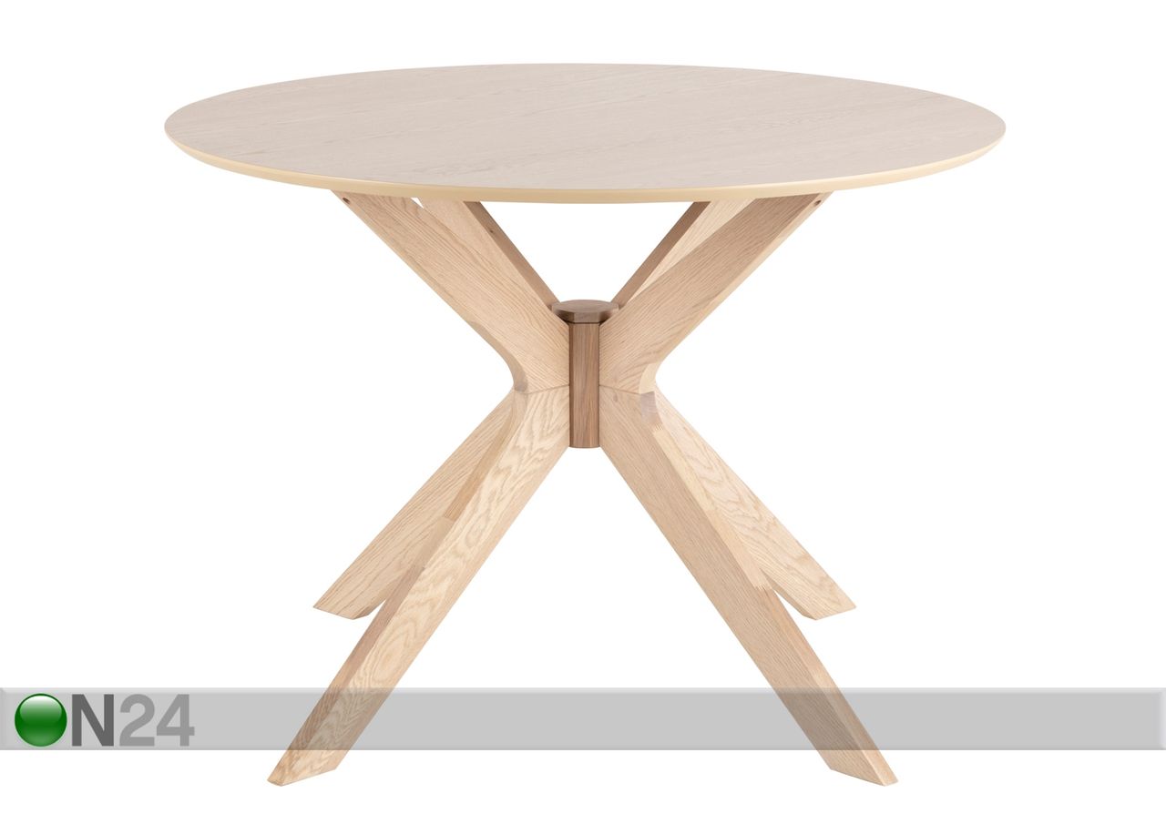Söögilaud Fresno Ø 105 cm suurendatud
