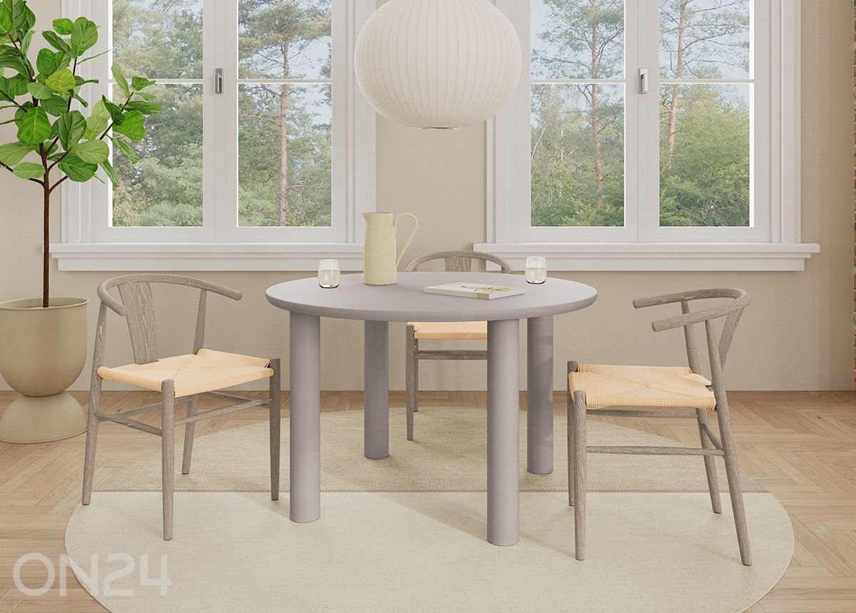 Söögilaud Magee Ø120 cm suurendatud