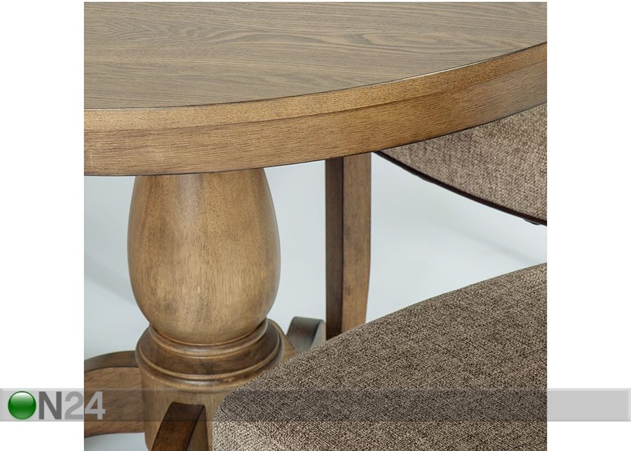 Söögilaud Manor Ø 106 cm suurendatud