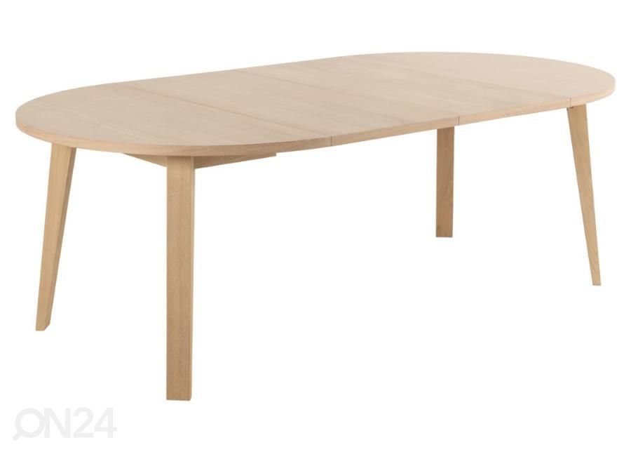 Söögilaud Neva Ø120/220x75 cm suurendatud