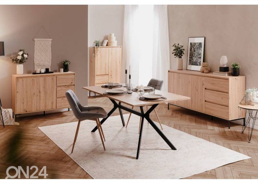 Söögilaud Onex 90x180 cm suurendatud