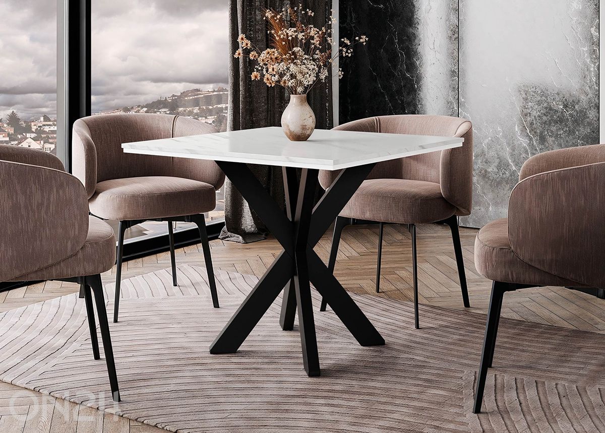 Söögilaud Paro 90x90 cm suurendatud