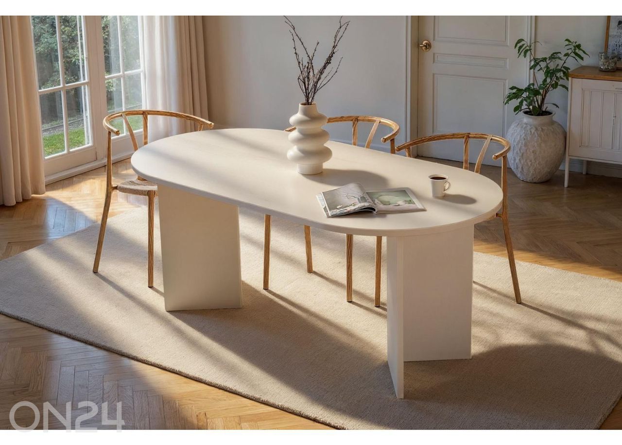 Söögilaud Sablin 89,5x180 cm suurendatud