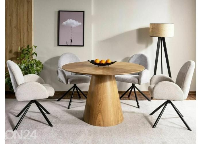Söögilaud Spirit Ø 120 cm suurendatud