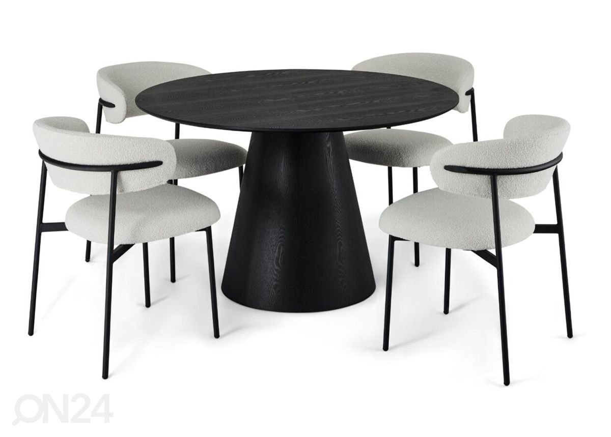 Söögilaud Tango Ø 120 cm suurendatud