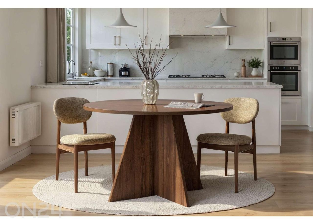 Söögilaud Virella Ø 120 cm suurendatud