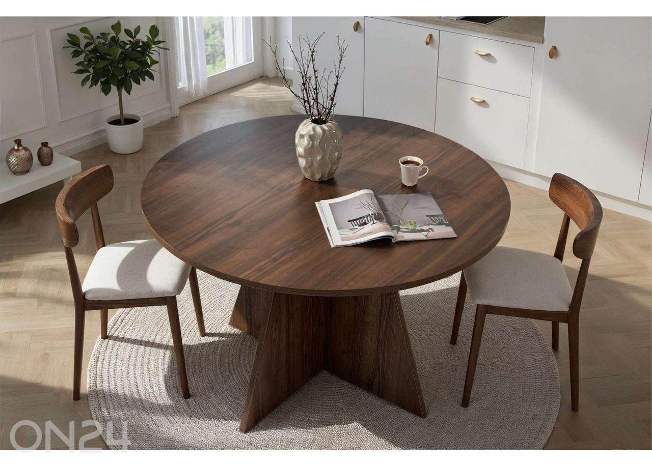 Söögilaud Virella Ø 120 cm suurendatud