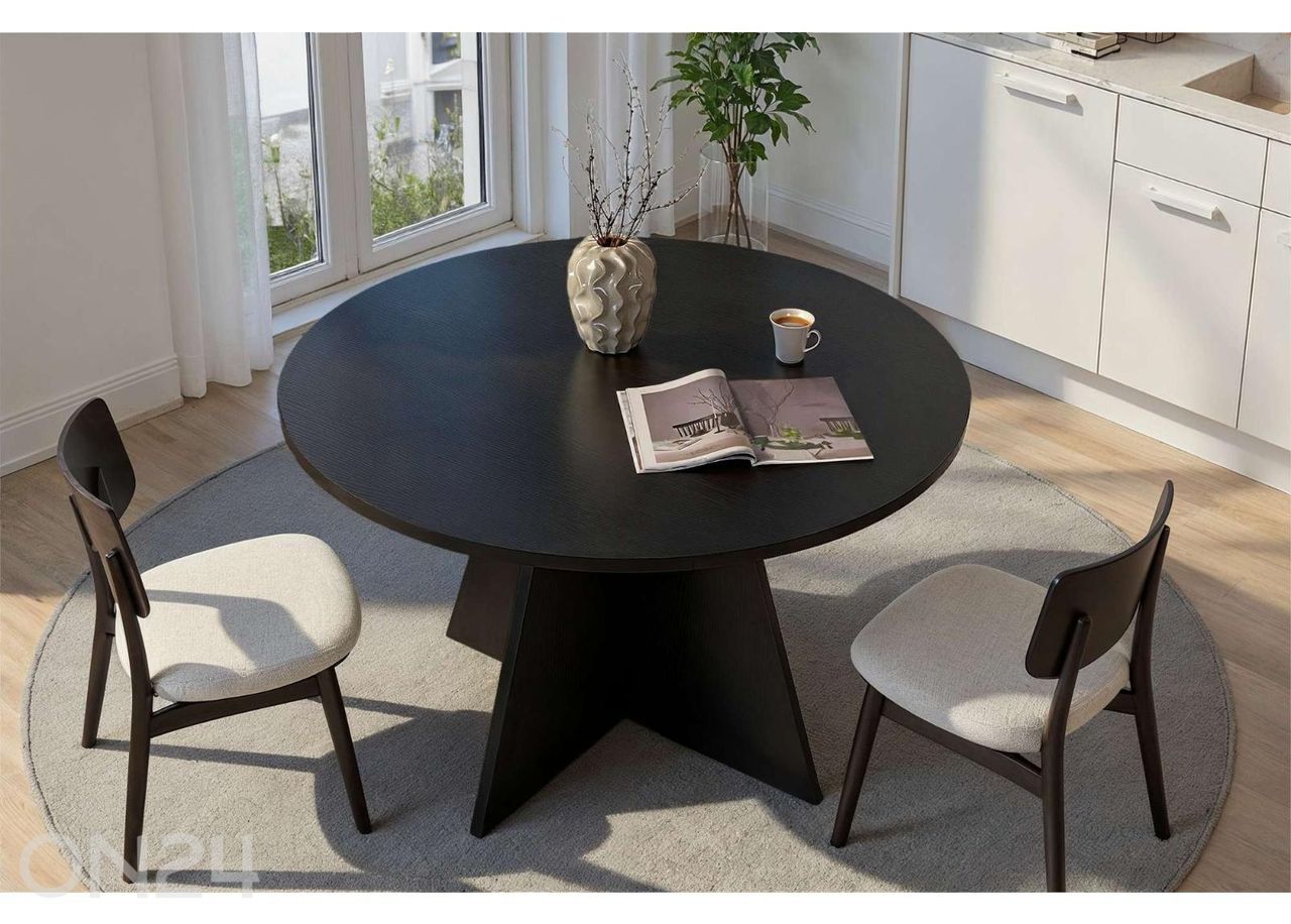 Söögilaud Virella Ø 120 cm suurendatud