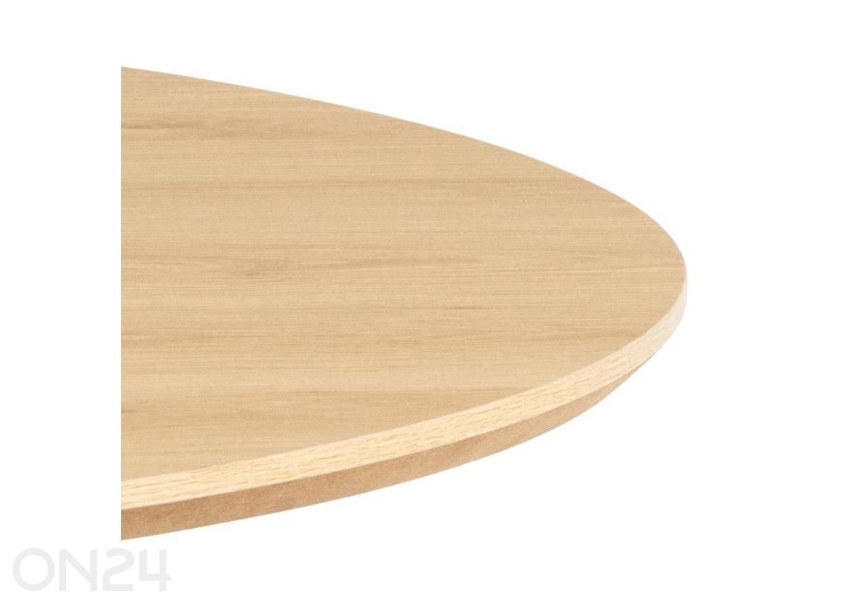 Söögilaud Ziida D120 tamm/must suurendatud