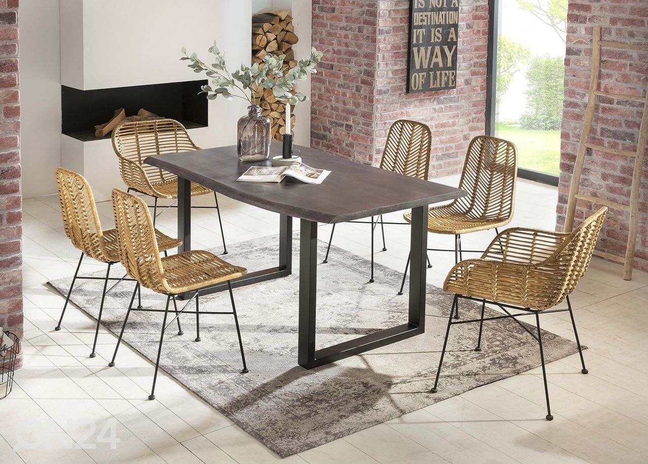 Söögitoolid Rattan, 2 tk suurendatud