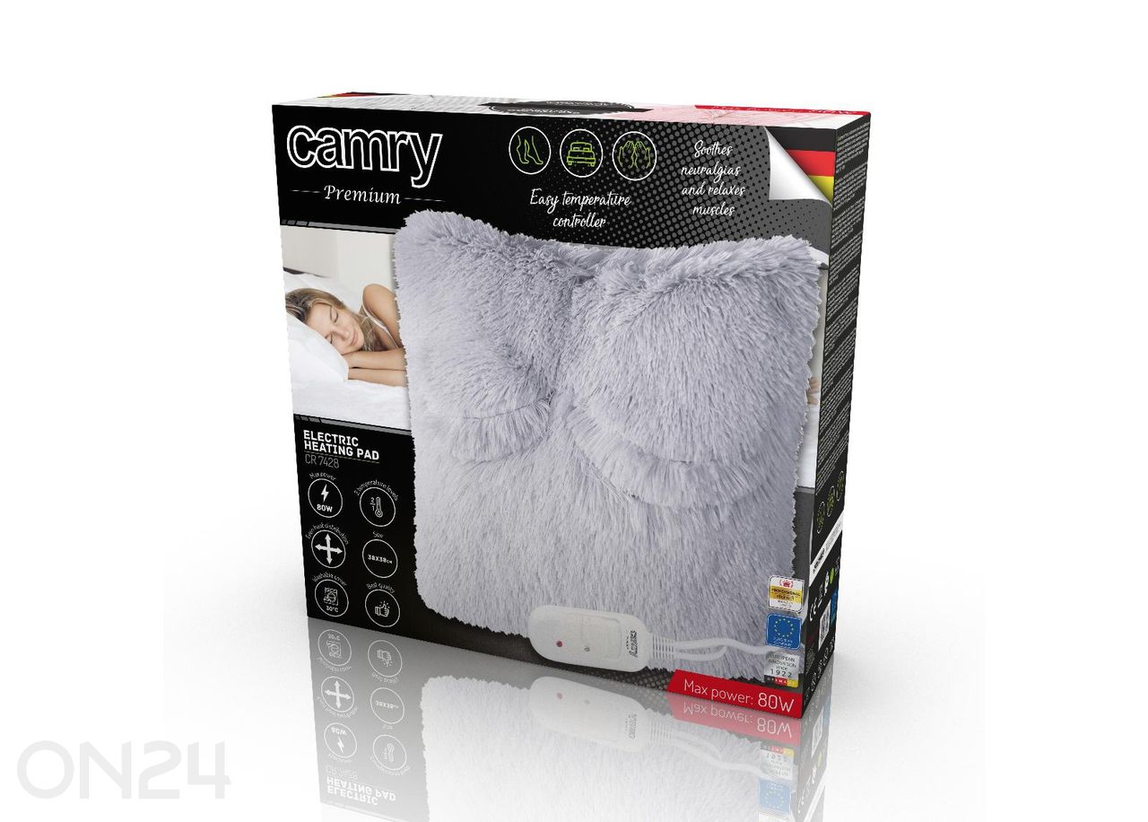 Soojendusega padi Camry CR 7428, 38×38 cm, hall suurendatud