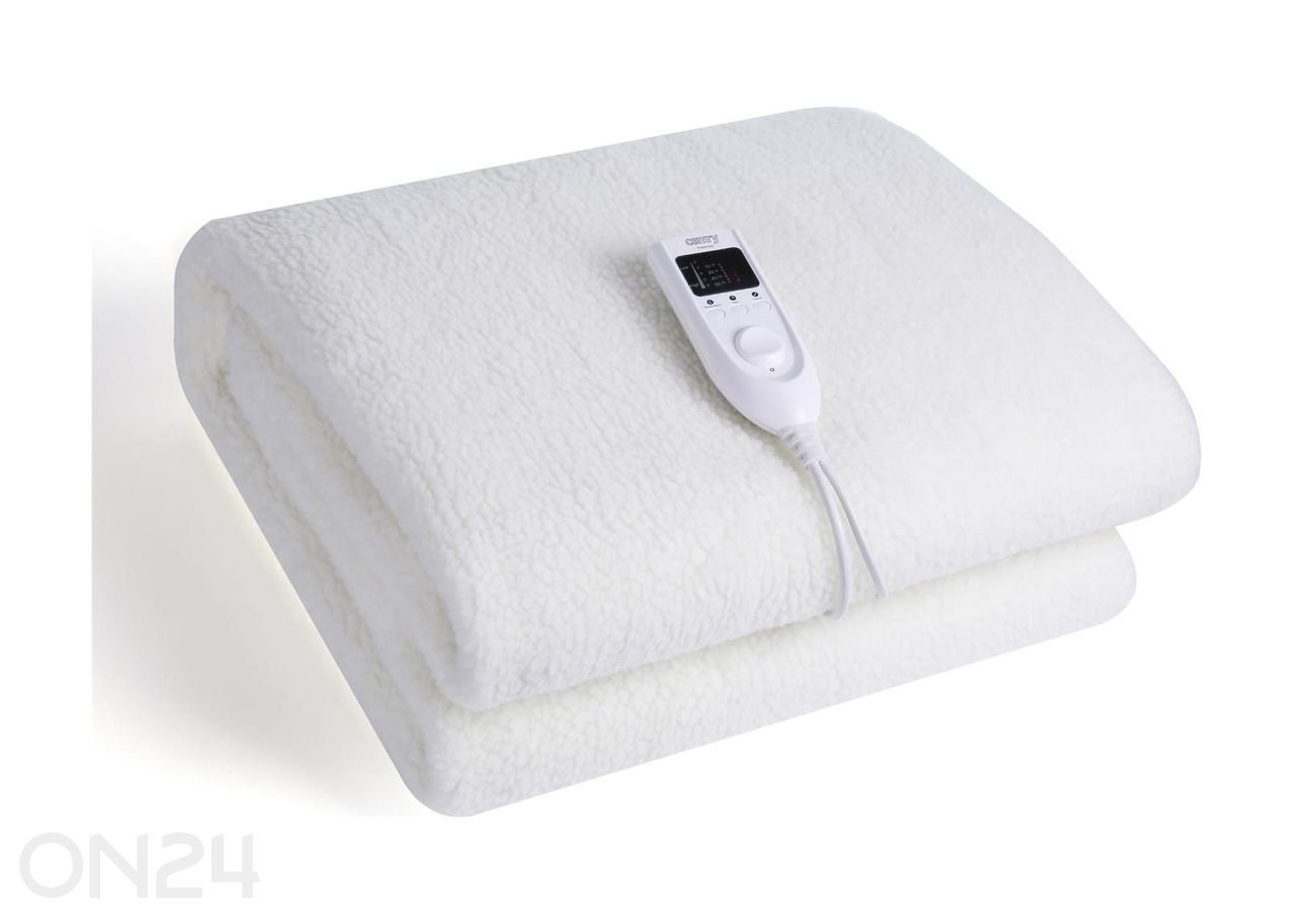 Soojendusega pleed Camry CR 7422, 100×160 cm, valge suurendatud