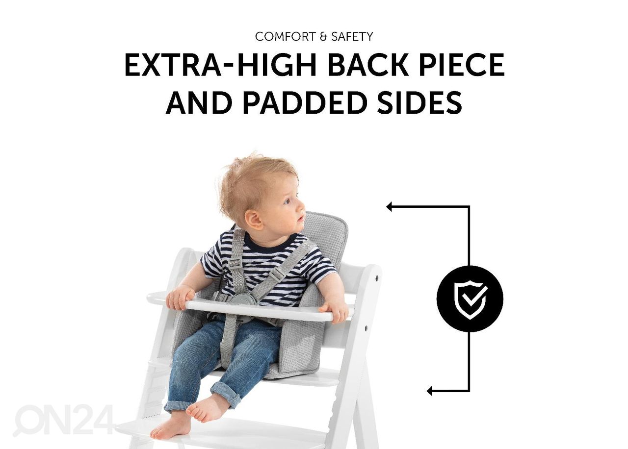 Söötmistooli padi Hauck Select Alpha Cosy Select Waffle Pique suurendatud