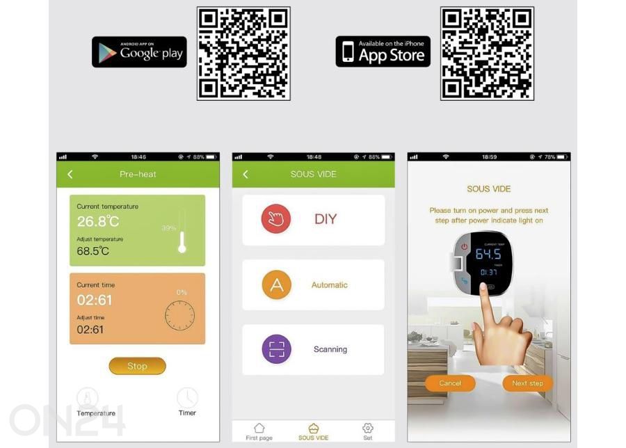 Sous-vide keetja ProfiCook PCSV1159 suurendatud