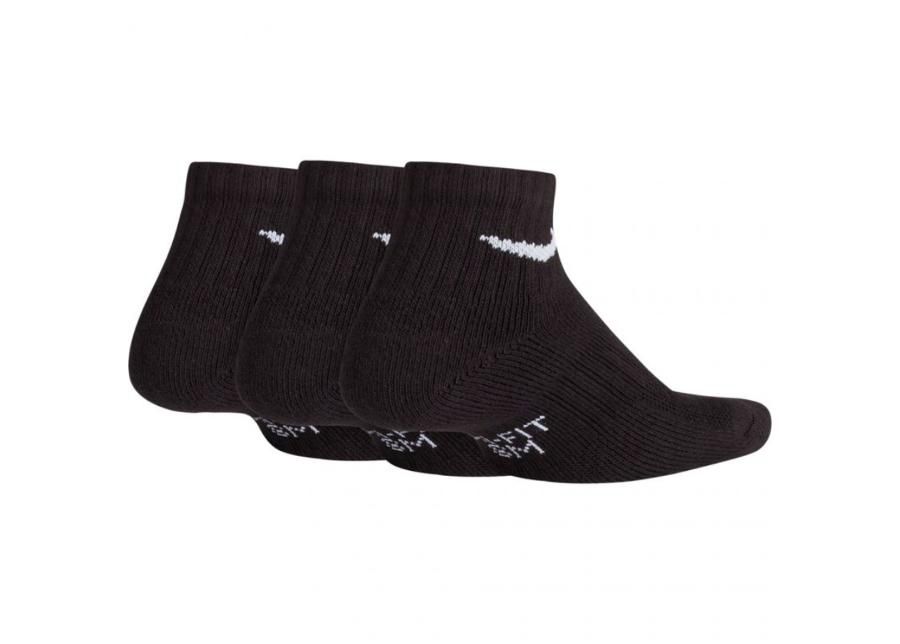 Spordisokkide komplekt lastele Nike Performance Cushioned QT 3-pakk Jr SX6844 010 suurendatud
