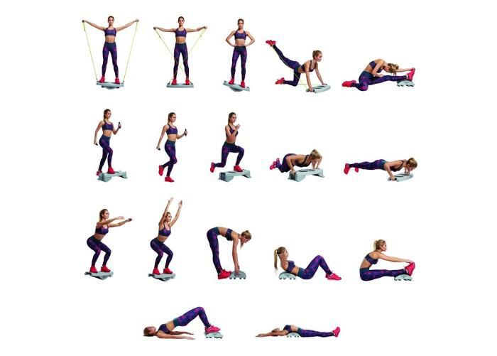 Steplaud koos haaratsitega Body Sculpture GYM WORKER BSB 598 suurendatud
