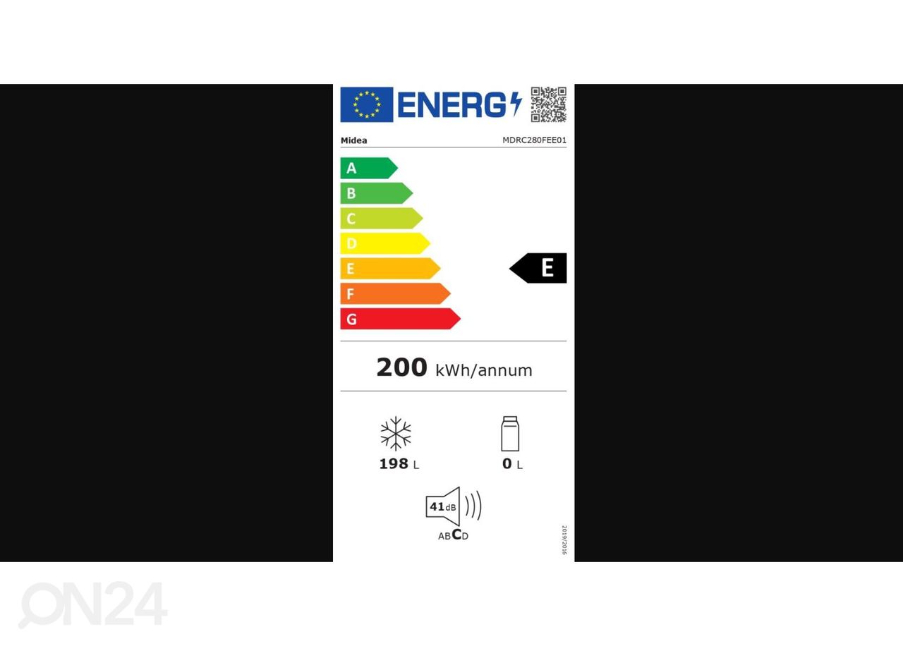 Sügavkülmkirst Midea MDRC280FEE01 suurendatud