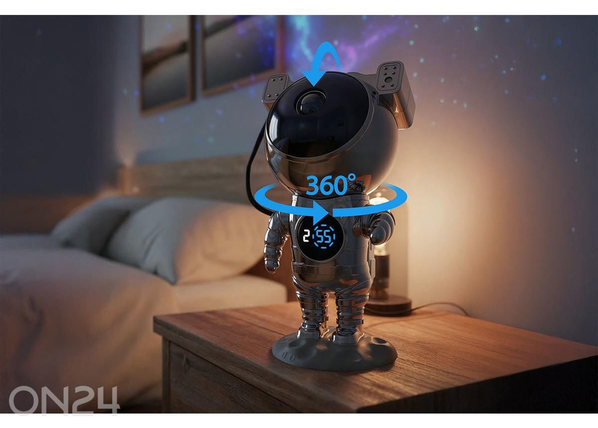 Tähistaeva projektor Manta Astronaut HW-STAR02 suurendatud
