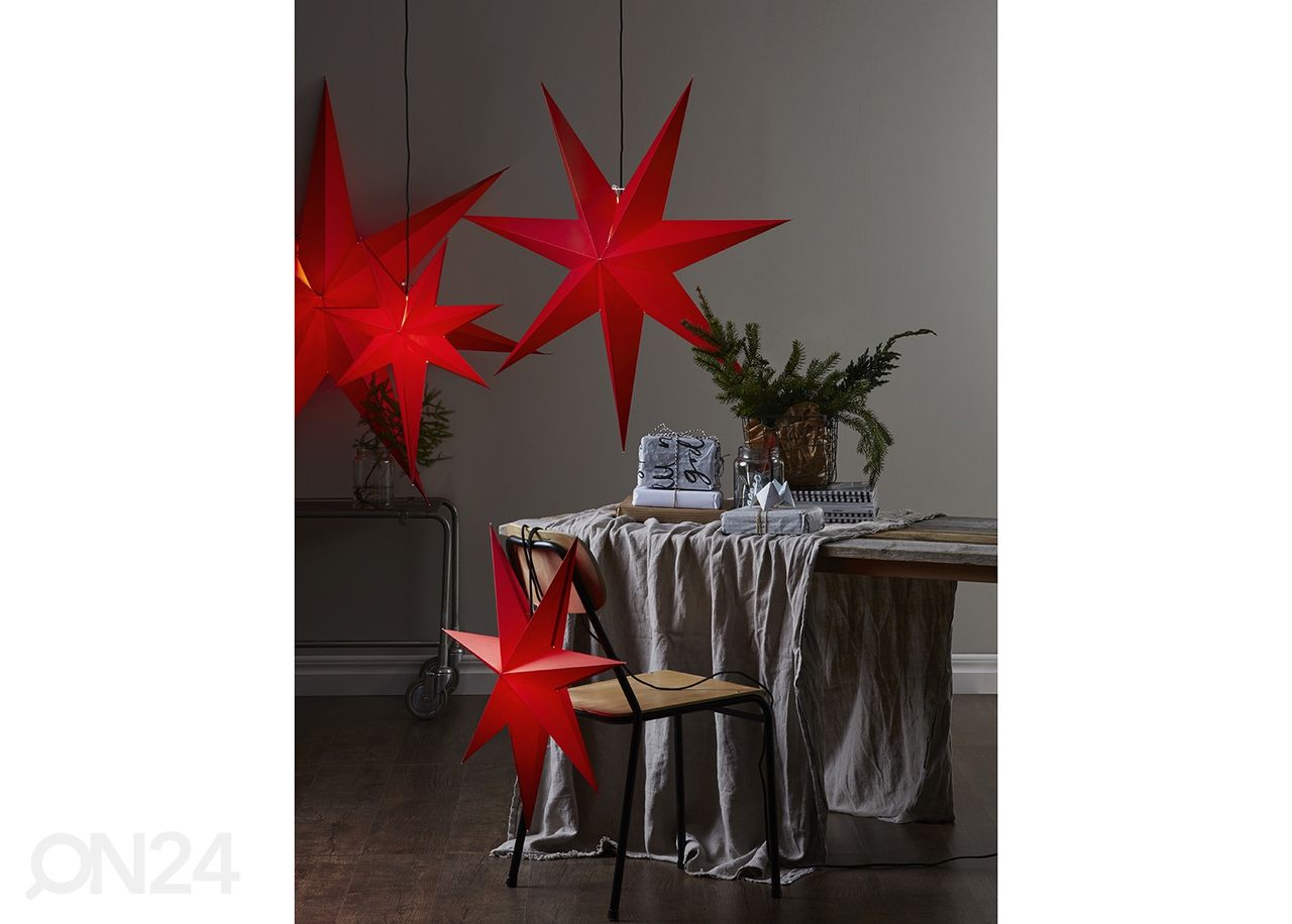 Täht Rozen 70 cm, punane suurendatud